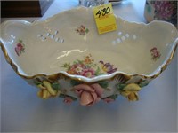 Hand decorated and pierced floral Capodimonte