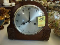 1930’s Enfield oak mantel clock.