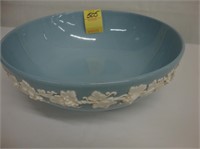 Large light-blue Wedgwood 10" creamware bowl.