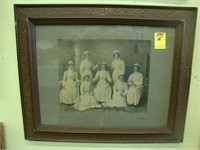 TOC photographic image of 7 house maids, signed
