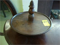 Small round wood Lazy Susan.