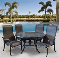 Windermere Woven Outdoor Round Dining Table Set of