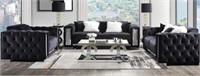 Elegant Black Sofa Set of 3