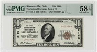 1929 $10 NATIONAL CURRENCY NOTE - STEUBENVILLE, OH