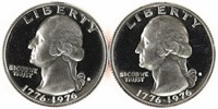 (2) x 1776-1976 PROOF WASHINGTON QUARTER COINS