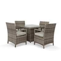Outdoor Devon Gray Dining Table Set of 5