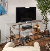 Allazzo 72 Inch Entertainment Credenza Stainless S