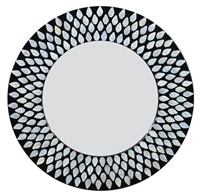 Round Seashell Mirror