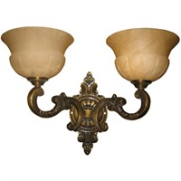 Alabaster Double Sconce