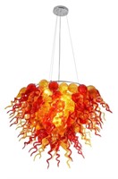Amber and Red Grand Burst Chandelier