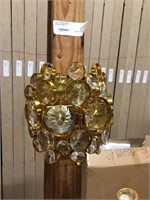 Brass Glass Wall Lamp