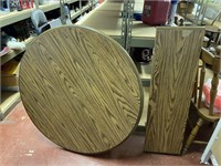 ROUND TABLE 42 WIDE WITH 12 INCH LEAF AND