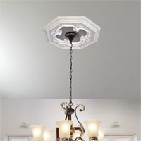 White and Silver Four Leaf Clover Octagon Chandeli