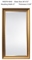 Mirror with Gold Frame 36x72 Mirror