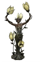 Flower Lady  Lamp