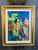 Expressionistic Acrylic on Canvas Signed by Artist