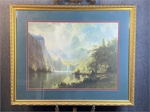 Bierstadt ''In The Mountains'' Framed Print