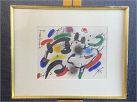 Joan Miro (b. 1893-1983) Lithograph ''Komposition'