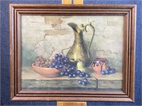 Leslie B. DeMille Still Life with Grapes & Oil