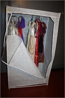 Closet wardrobe with dresses