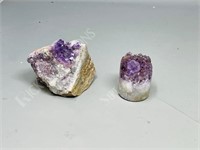 2 quartz specimens