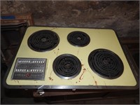 General Electric Yellow/Green Stove Top