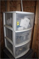 3 Drawer cart with contents