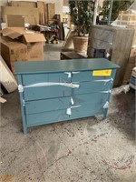 8 drawer blue dresser 
Hardware included
57” W