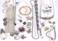 STERLING SILVER ASSORTED LADIES JEWELRY