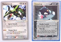 POKEMON RAYQUAZA ex & SNEASEL ex CARDS (2)