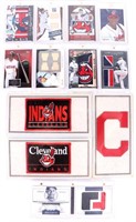 CLEVELAND INSIANS AUTHENTIC GAME-WORN CARDS(12)