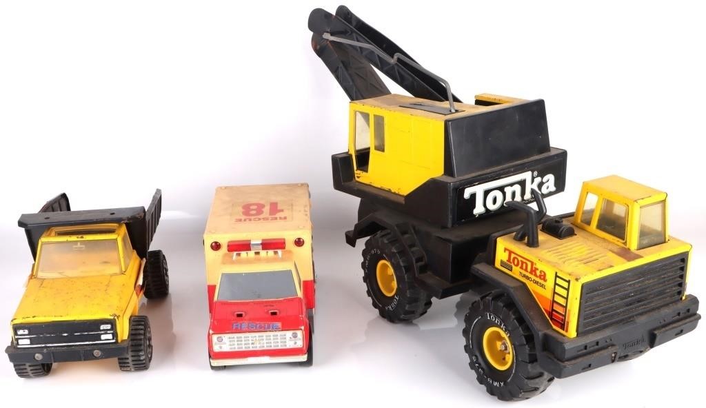 TONKA TRAX PRESSED METAL TRUCKS & FUNRISE RC CARS