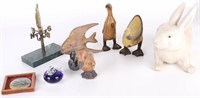 COLLECTIBLE ANIMAL FIGURES FISH, DUCK, & RABBITS