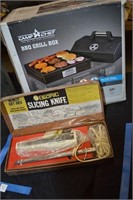 Camp Chef BBQ Grill Box, and Electric Fillet Knife