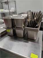 S/S Hotel Pans w/Lid, Assorted