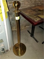 Gold Stanchion Posts w/ Red Rope