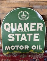 Quaker State Sign Double Sided 27” x 29”