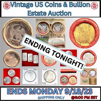 Vintage US Coins & Bullion Estate Auction