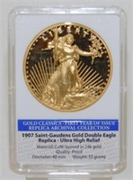 1907 Saint-Gaudens Gold Double Eagle Replica -