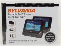 Sylvania Portable Dual Screen DVD Player - Works