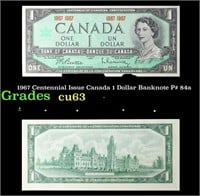 1967 Centennial Issue Canada 1 Dollar Banknote P#