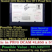 Original sealed box 5- 1978 United States Mint Pro