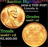 ***Auction Highlight*** 1958-d Lincoln Cent TOP PO