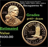Proof Group of 5 Sacagawea Proof $1 (2004-s, 2003-