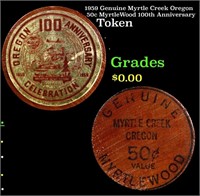 1959 Genuine Myrtle Creek Oregon 50c MyrtleWood 10