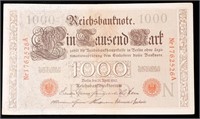 1910 Germany (Empire) 1000 Marks Banknote P# 44b,