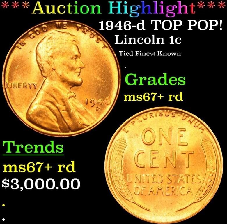 ***Auction Highlight*** 1946-d Lincoln Cent TOP PO