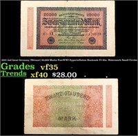 1923 2nd Issue Germany (Weimar) 20,000 Marks Post-