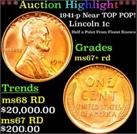 ***Auction Highlight*** 1941-p Lincoln Cent Near T