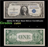 1935a $1 Blue Seal Silver Certificate Grades Choic